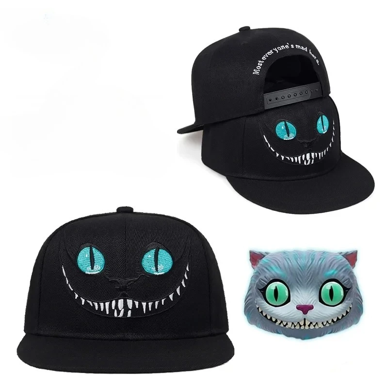 Cartoon Alice in Wonderland Kawaii Baseball Caps Sports Cap Cheshire Cat Embroidered DSN Cap Hip Hop Snapback Hat Gift - view 6