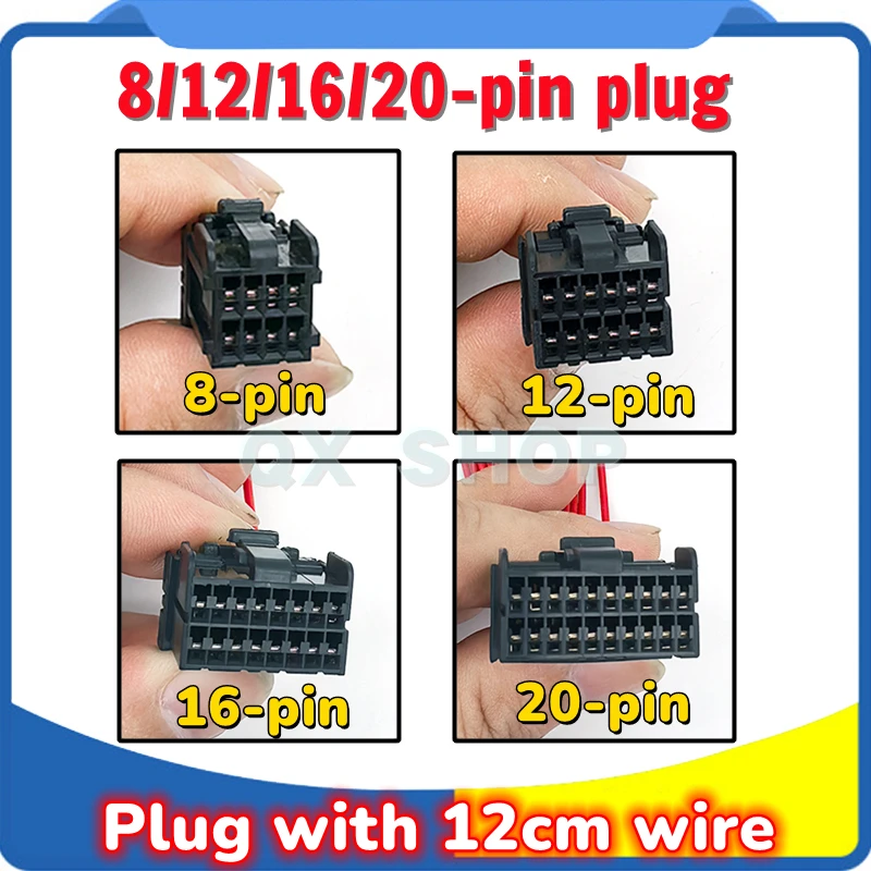 Conector de 8/12/16/20 pines para Hitachi Doosan Daewoo display Sany Komatsu PC-7 excavadora panel de aire acondicionado conector de clavija de arnés