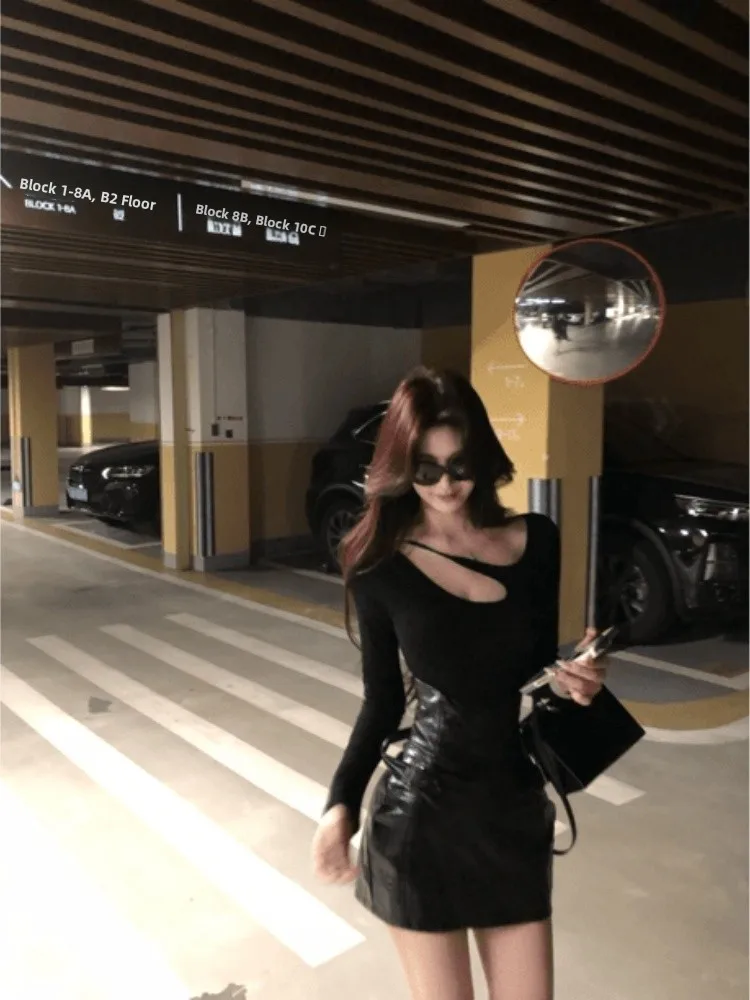 

Весенняя новинка: женский костюм Pure Desire, облегающий топ с вырезами и юбка с высокой талией, красивый комплект из двух предметов.