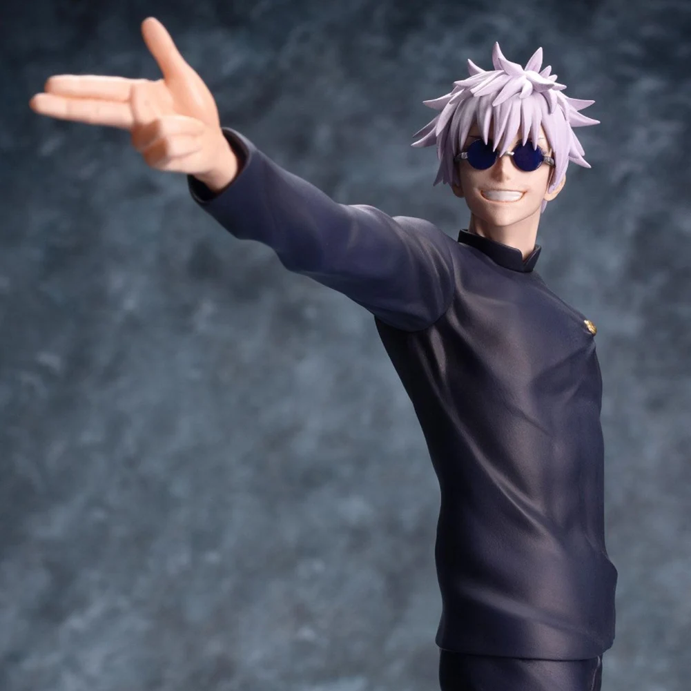 Jjk figuras de anime satoru gojo/goo suguru pose de pé estatueta de ação vale a pena colecionando modelos estátua ornamento de mesa presentes