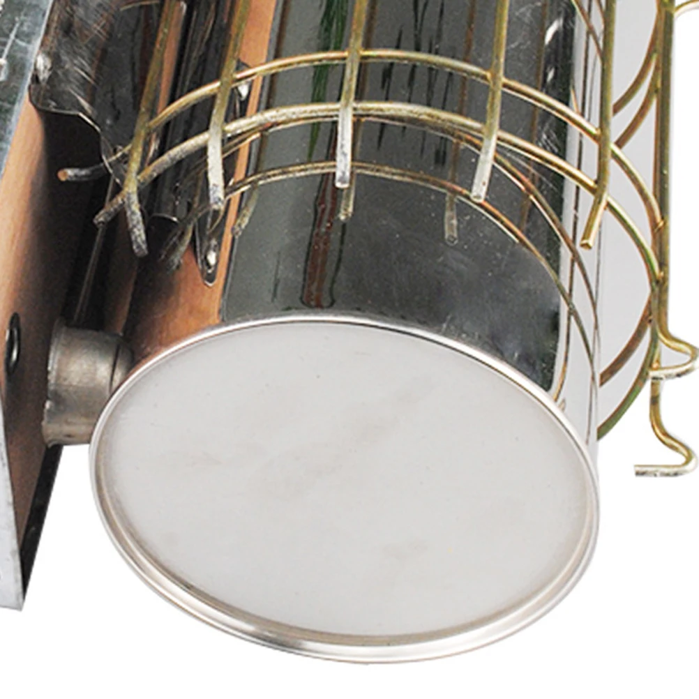 

Высококачественный дымарь для пчел, 1 шт., прочный оцинкованный инструмент для безопасного обращения с пчелами, эффективного осмотра ульев