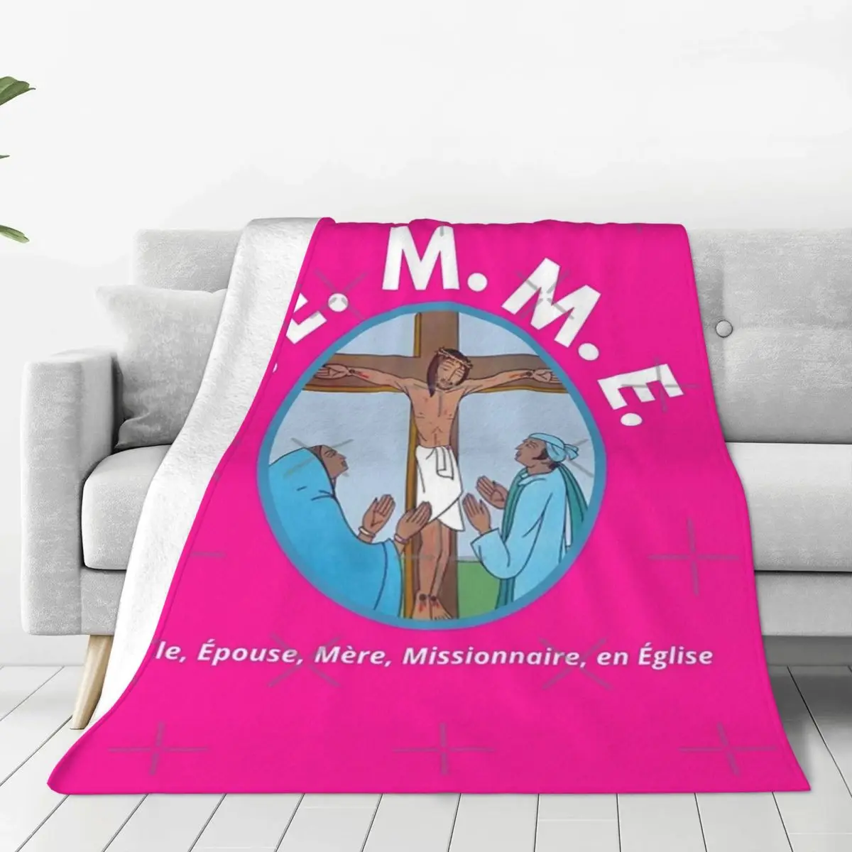 Daughter Wife Mother Missionary Church_FUSHIA Four Seasons Universal Blanket Campsites Can Be Laid Halloween Gifts