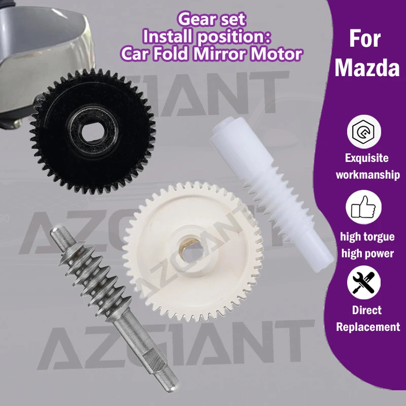 

1/5PCS Car For Mazda 3 Axela MK2/speed3/Premacy MK3 Car 48T gear assemblies of Exterior Auxiliary power folding mirror R L motor