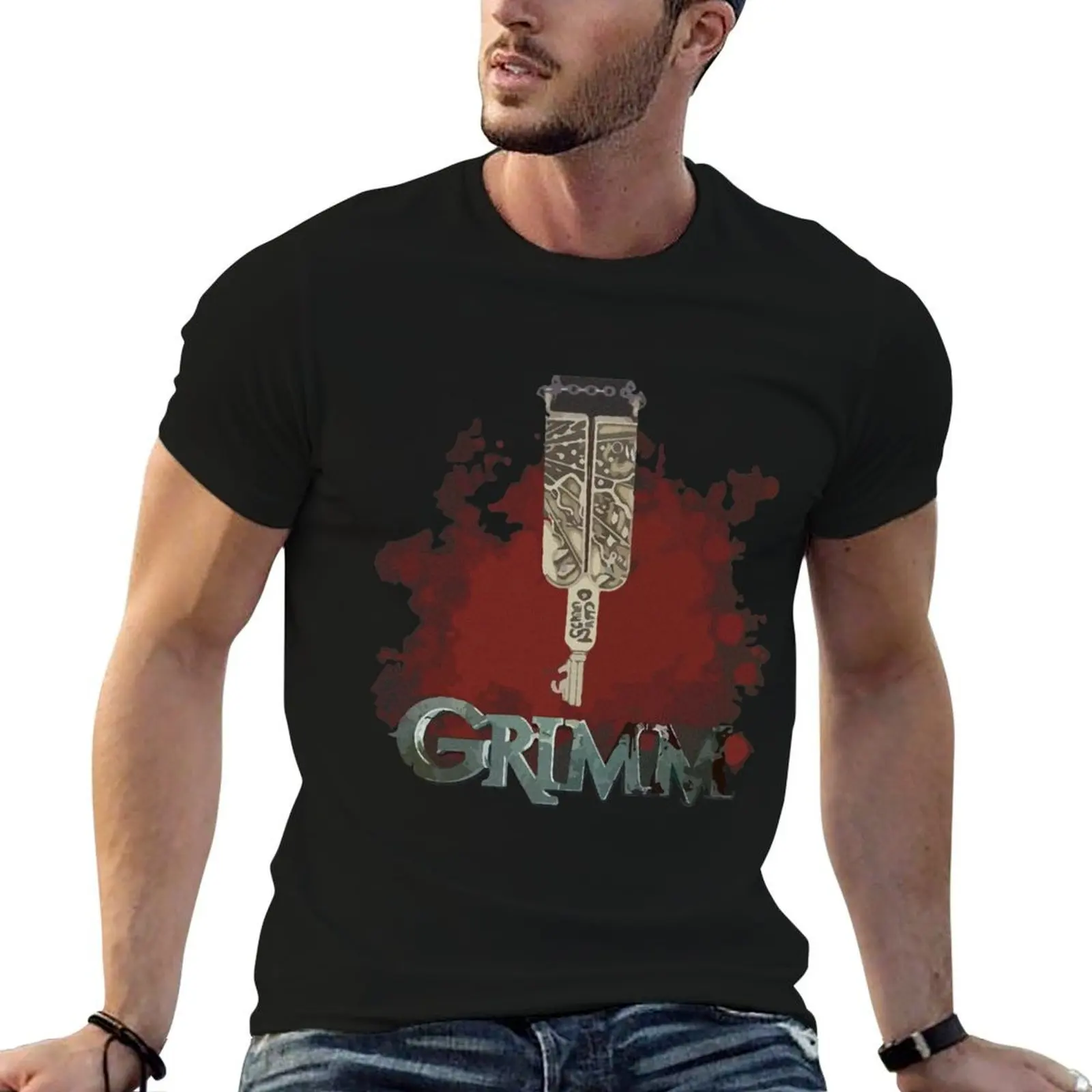 

Grimm key T-Shirt t shirt man plain man t shirt designer T-Shirt