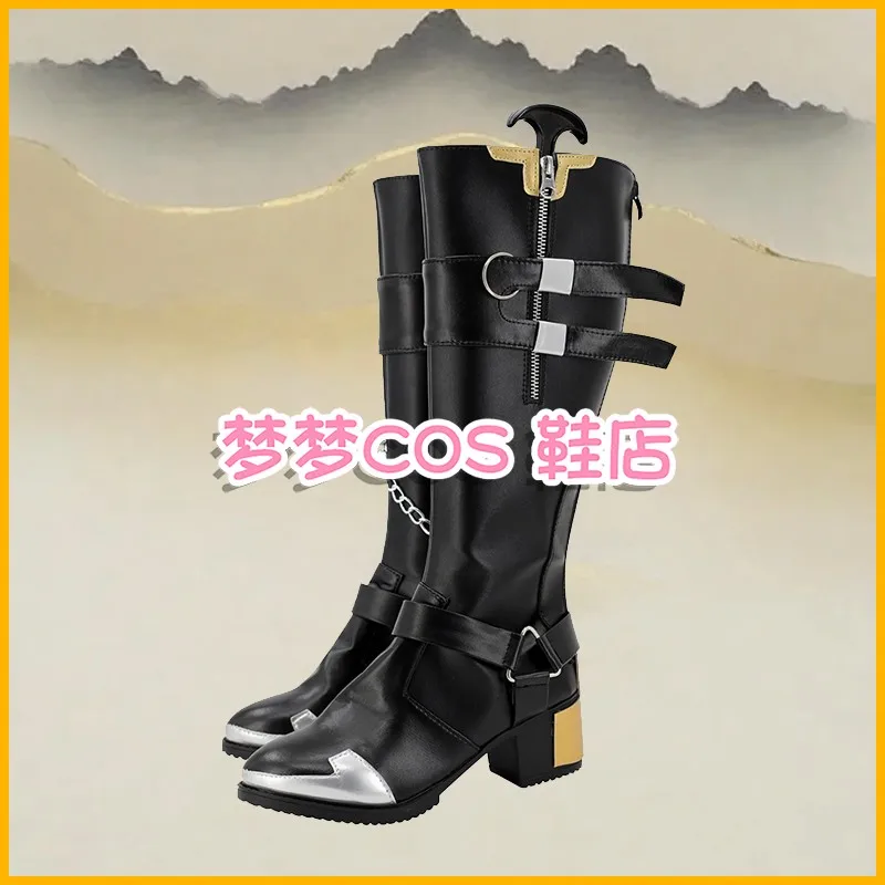 Jogo OW Ashe Botas Cosplay Ashe Sapatos Para Mulheres Adultas Halloween