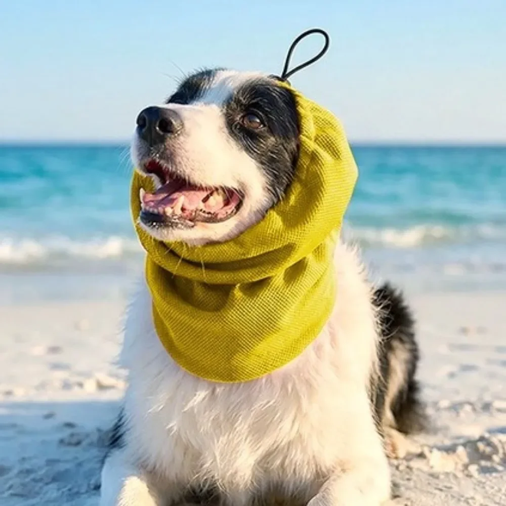 Elastic Dog Cooling Head Cover Anti-Mosquito Snood