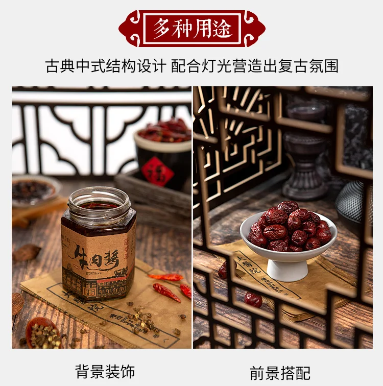 لوحة نافذة صينية كعك الذواقة الشاي التصوير الفوتوغرافي صور الدعائم اطلاق النار خلفية لوحة زخرفة #5