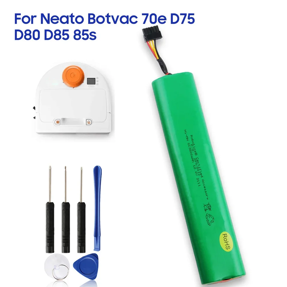 New Replacement Battery 205-0012 For Neato Botvac D7500 70 70e D8 D75 D80  D85 85s Sweeping Robot 3600mAh