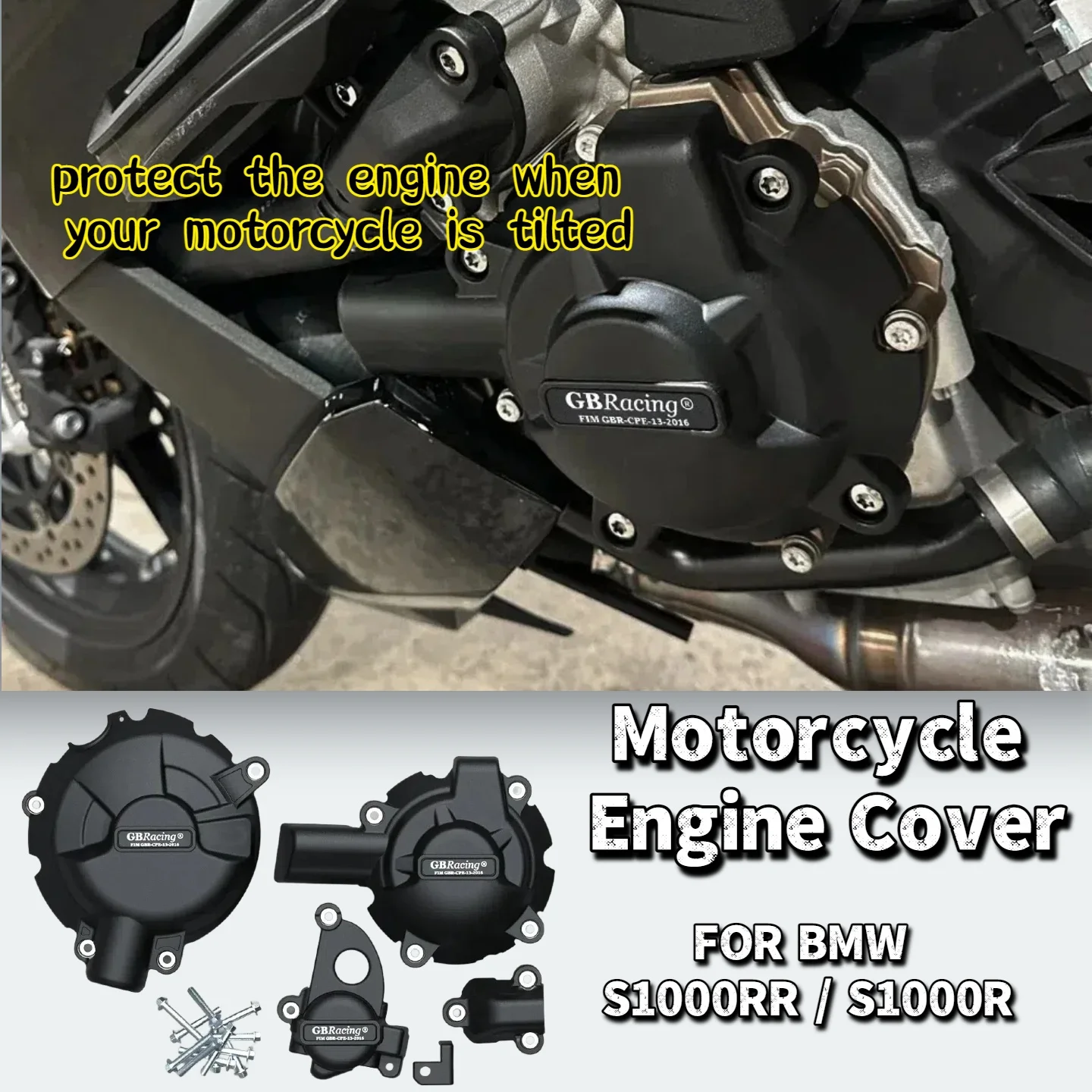 

Motorcycle Engine Cover FOR BMW S1000RR/ S1000R 2019-2025 Engine Cover Sets Bonnet Protector