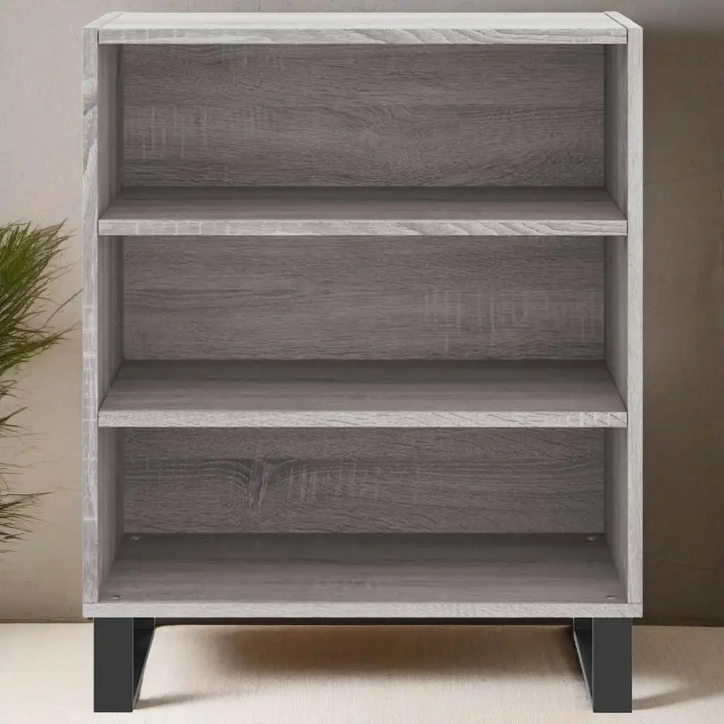 Grey Sonoma Sideboard - 57x35x70 cm Engineered Wood Storage Cabinet