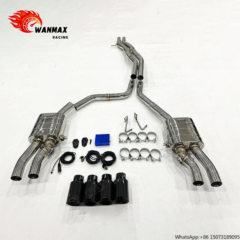 

Выхлопная система Performance для S8 4.0T V8, полная система Cat-Back из нержавеющей стали 304SS с управлением клапанами, улучшенная отдача дроссельной заслонки и звук
