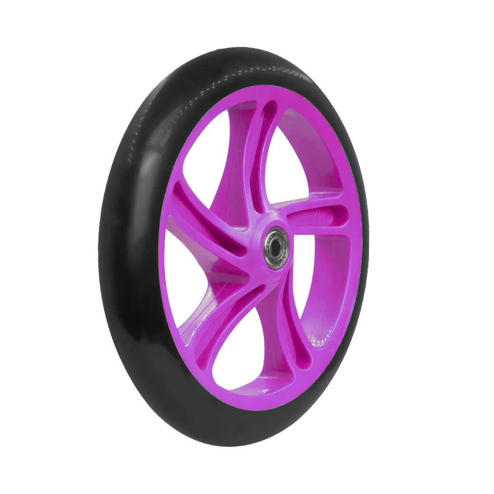 1/2pc Solid Wheels 200mm Adult Scooter for Razor and Adult Kick Scooters with ABEC 7 Bearings Wheels Replacement Scooter Wheel image 3