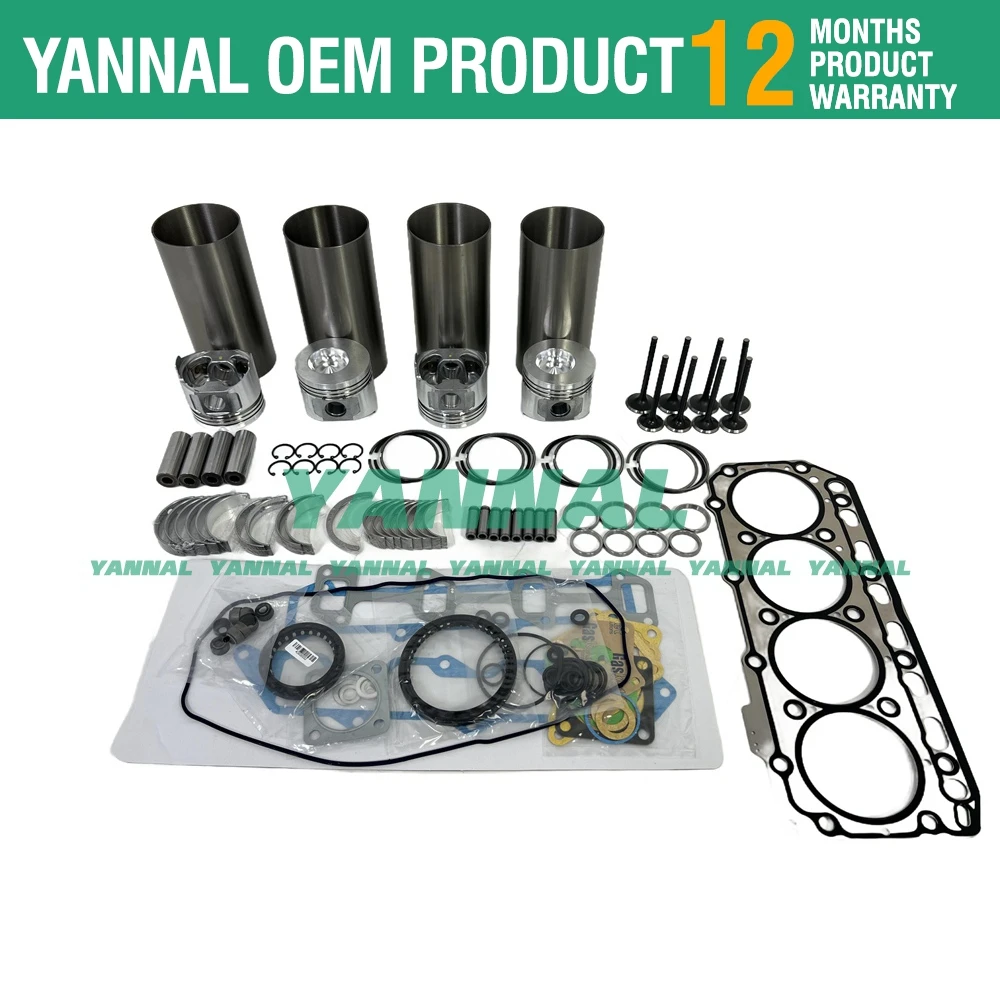 

4TN82 4TN82E 4TN82L Overhaul Rebuild Kit For Yanmar Engine Tractor Repair Parts