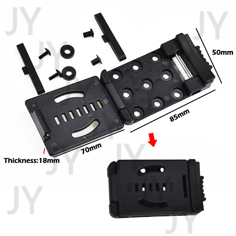 Multi-Function Faca Manga Clipe, Quick-Pull K Bainha, Clipe de cintura, Tático, Lanterna Voltar, Modificação Acessórios, 1Pc