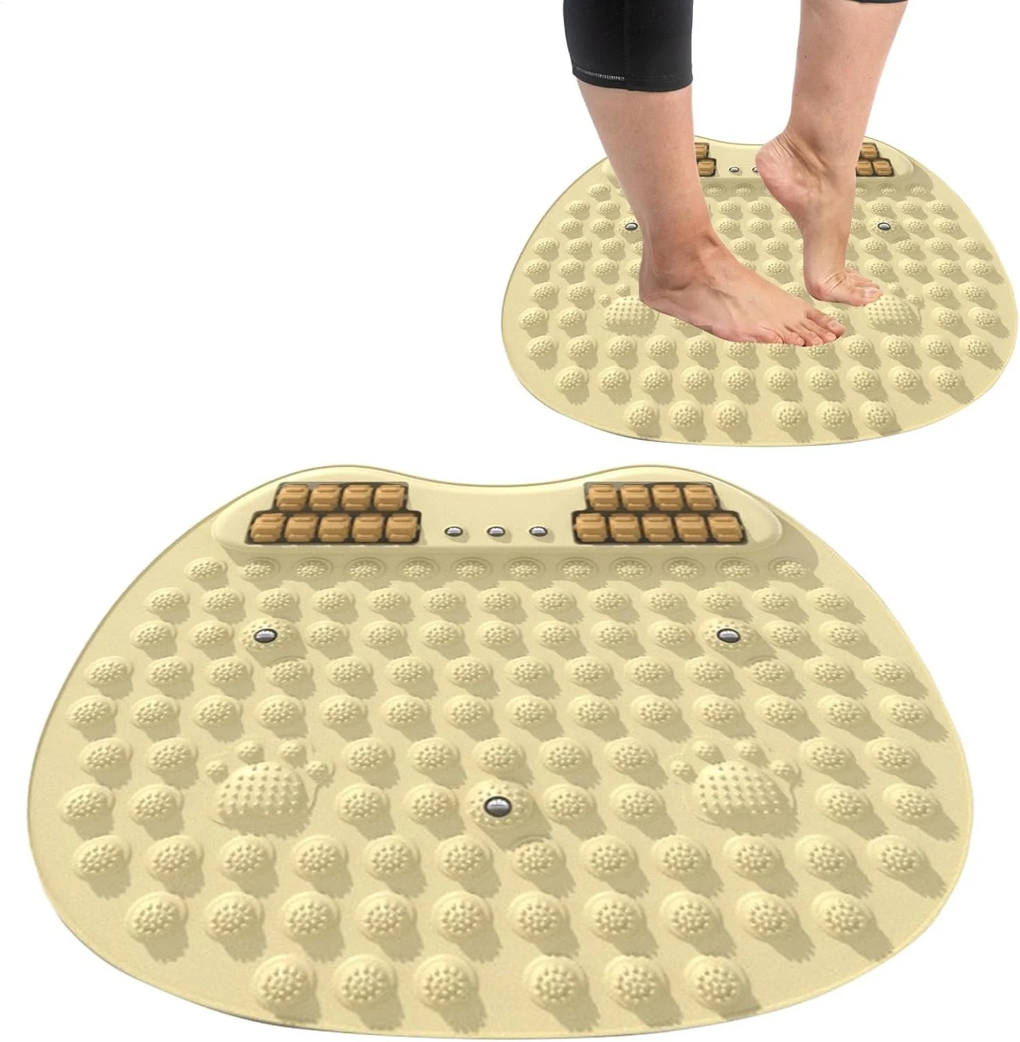 

Finger Pressure Board with Roller Foot Massage Foot Pad Home Massage Foot Pressure Point Mat