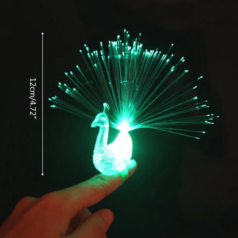 Anello da dito luminoso alla da 5 pollici per costume da festa a LED con gif per bambini