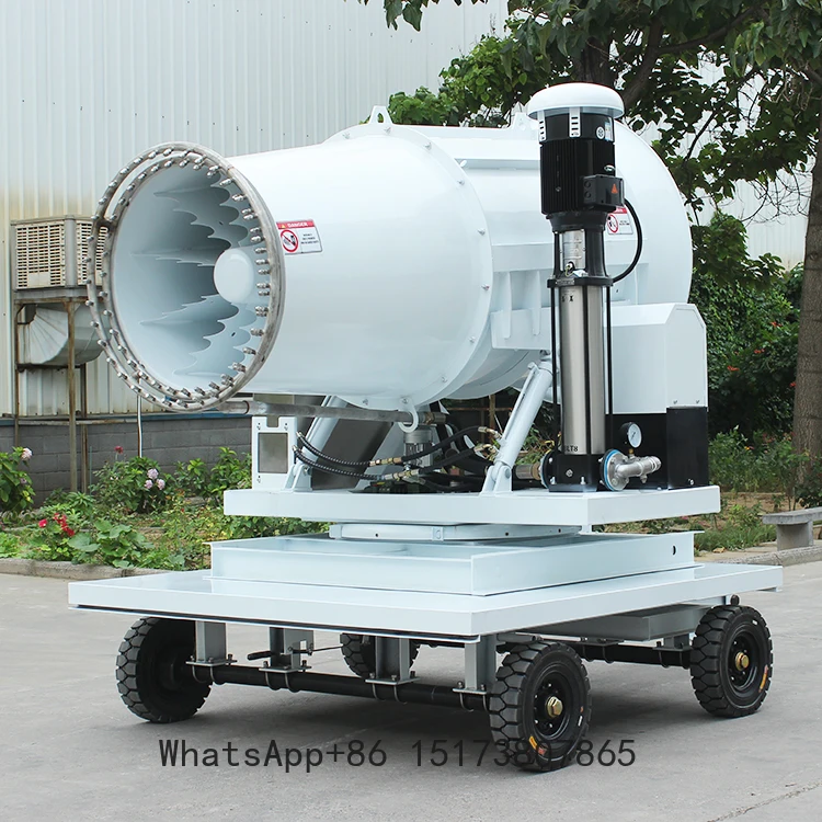 60m Automatic Trailer Fog Cannon With Stainless Steel Nozzles Dust-removal Water Cannon Sprayer for Air Pollution Control