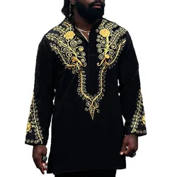 2 pieces african traditional dresses clothes for men tracksuit fashion kaftan outfits dashiki set robe africa clothing 2024