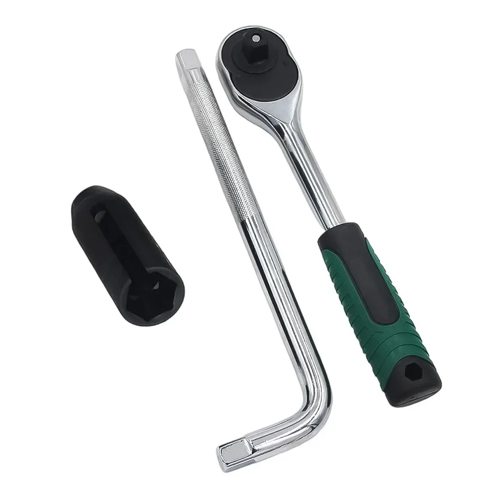 

22mm Narrow Mouth Oxygen Sensor Sleeve Cxygen Sensing Drive Socket Wrench Tool Oxygen Sensor Sleeve For 1/2inch Drive Power Tool