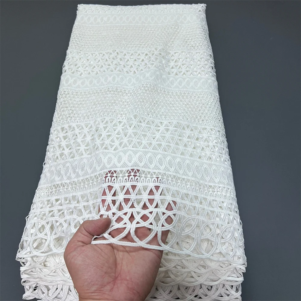 

2025 новейшее высокое качество в африканском нигерийском стиле с тюлем, гипюром, кружевной ткани, вышивкой, платья с блестками, 5 ярдов ZJ046-1 ZJ110