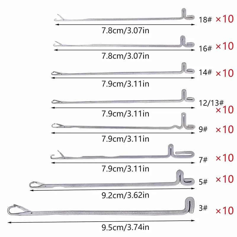 MIUSIE 10 sztuk/zestaw nawlekacz do szydełkowania frezowanie igły strona główna DIY narzędzia dziewiarskie szydełko z językiem włosy splot szydełkowy