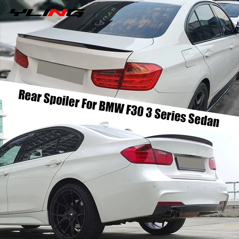 Spoiler traseiro do tronco para BMW, F30 Série 3, Sedan 2012-2018, Tampa de asa, 320i, 325i, 328i, 330i, 335i, 340i, acessórios