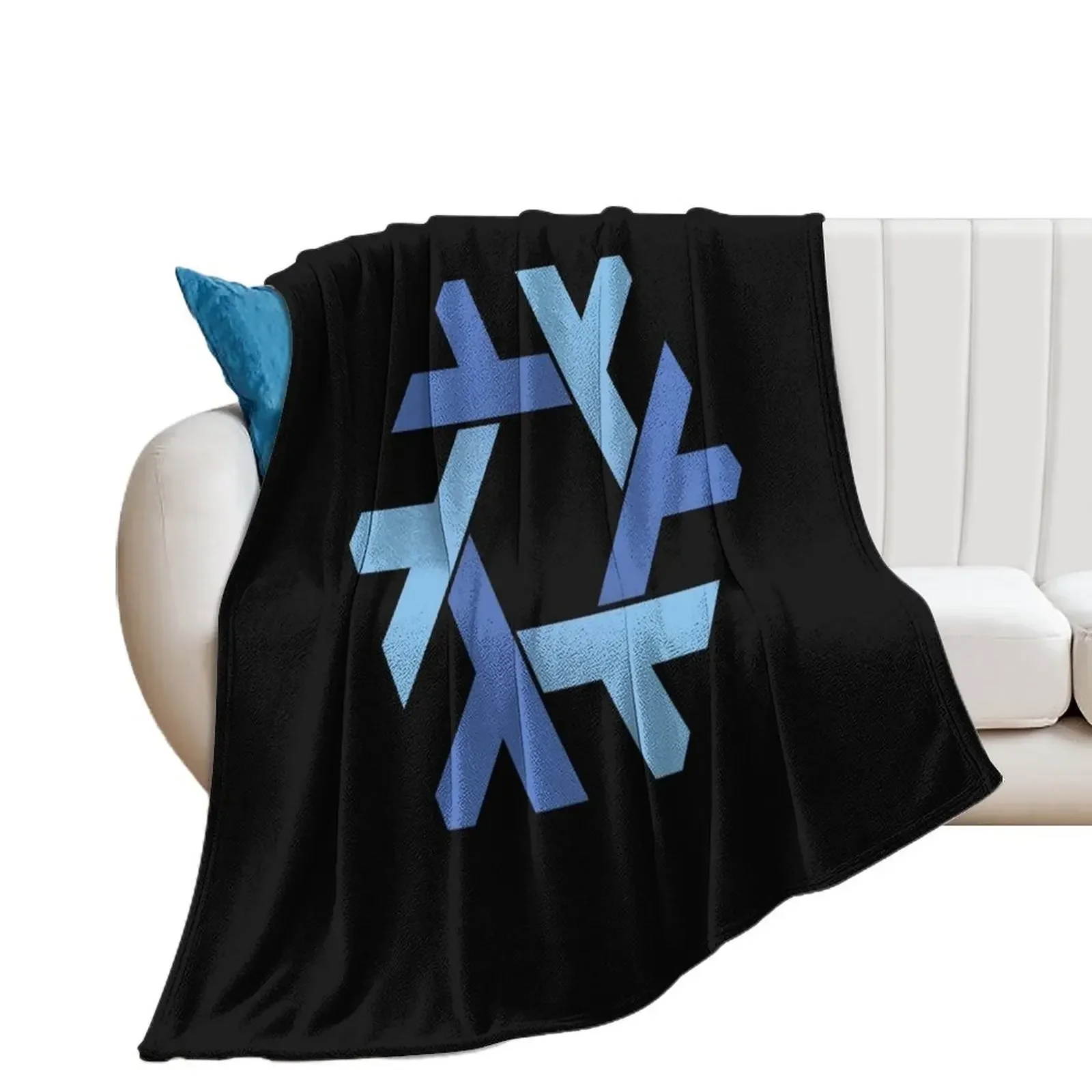 NixOS logo Throw Blanket heavy to sleep Summer Beddings Camping Blankets