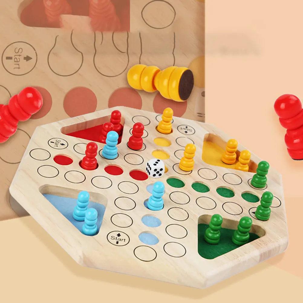 

Набор деревянных настольных игр «Летающие шахматы» для детей и взрослых: развивающая игрушка для логического мышления, раннего обучения и совместных игр родителей и детей