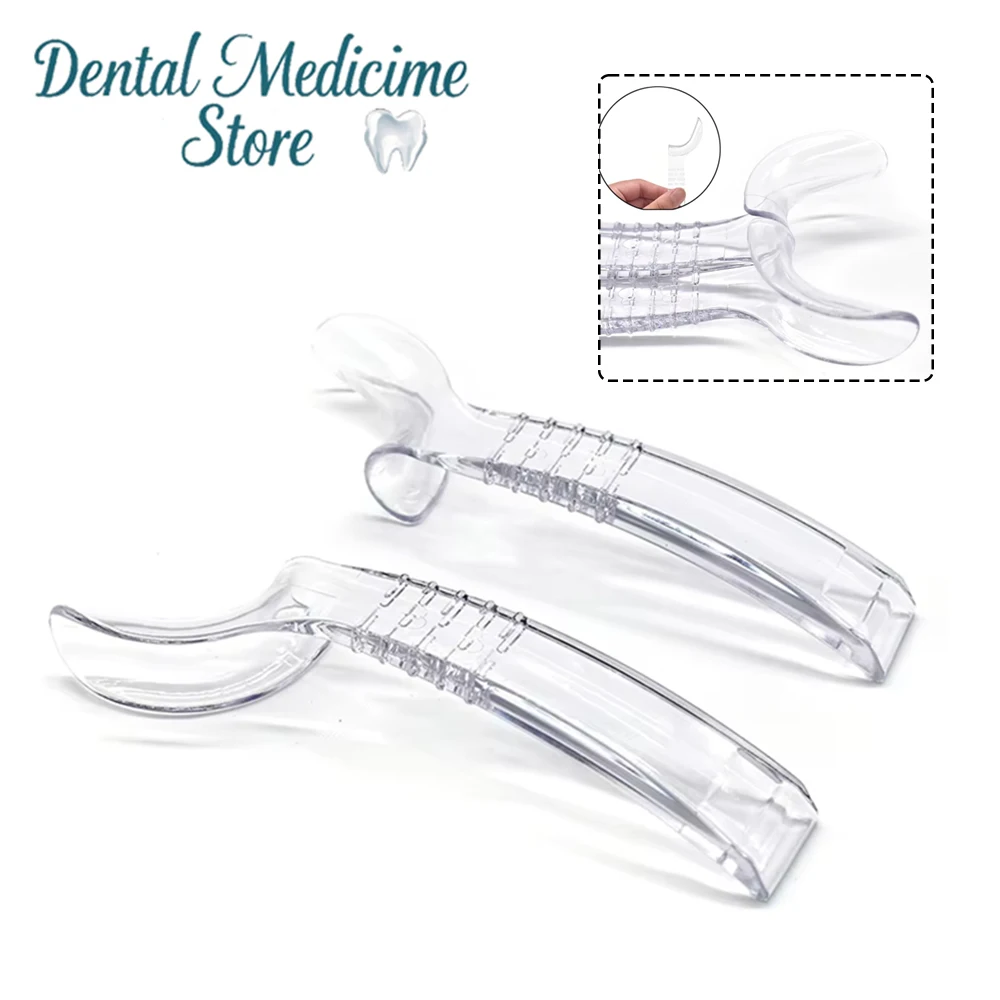 

Dental Half Side Hook Lip Retractor Transparent Cheek Retractor Mouth Opener Durable Intraoral Support Device