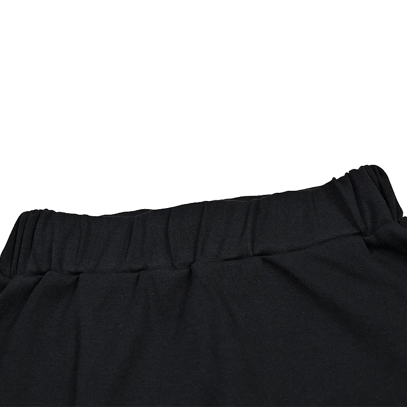 Lady Clothes Black Maxi Skirt Waisted Skirt Jersey Combed Cotton Spandex Teens Girls Skirts High Stretchy Outfit Casual Clothes
