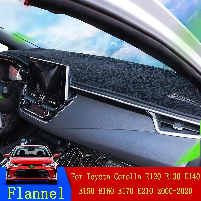 for Toyota Corolla E120 E130 E140 E150 E160 E170 E210 2000~2020 Anti-Slip Mat Dashboard Cover Pad Sunshade Dashmat Carpet Rug