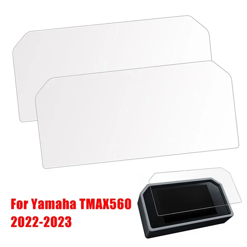 2Pcs/Set For Yamaha TMAX T-Max 560 2022 2023 Motorcycle Instrument Dashboard Cluster Screen Protector Film Cover TPU Stickers