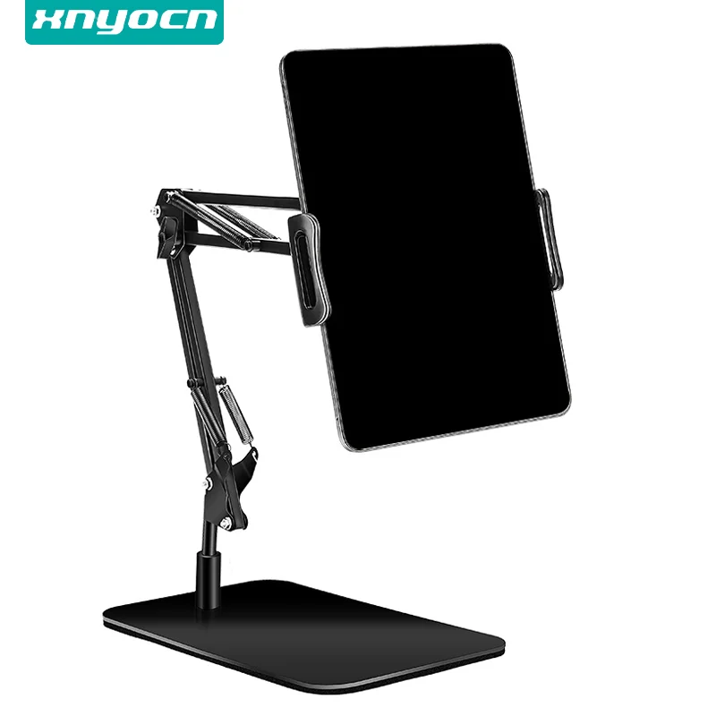

Foldable Tablet Stand Aluminum Alloy Lift Arm Live Streaming Desk Support For iPad Pro Xiaomi Redmi Writing Pad 5-12.9 inch