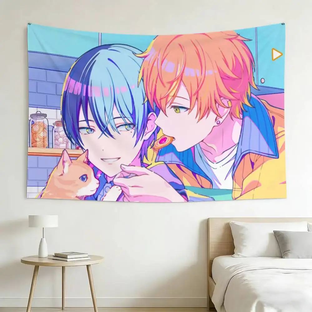 A-Akitoya Anime Flags Wall Hanging Background Art Banner for Bedroom Home Outdoor Decor