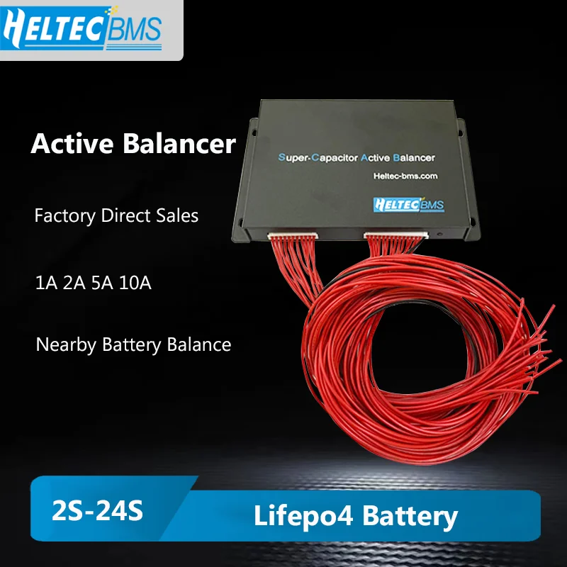 

Heltec Smart Active Balancer 2S-24S 1A 2A 5A 10A Supercapacitor Active Equalizer Balancer APP Li-ion Lipo /Lifepo4