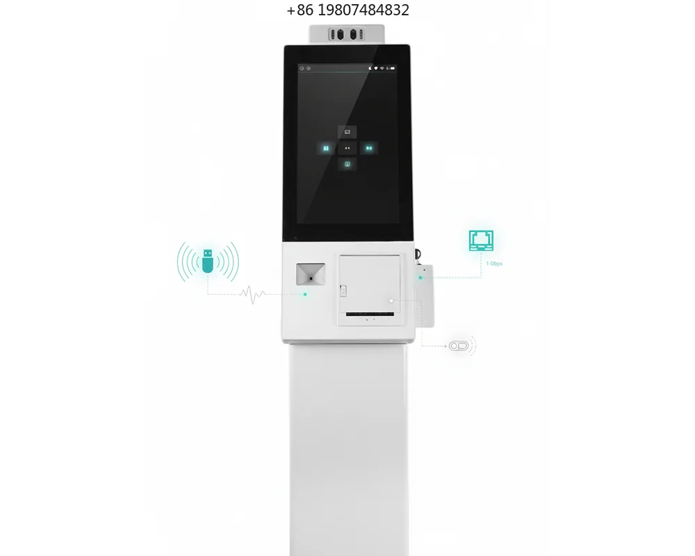 15.6 Inch Android Self-Service Kiosk for Aliexpress, All-in-One Terminal QR Code Reader Receipt Printer Retail