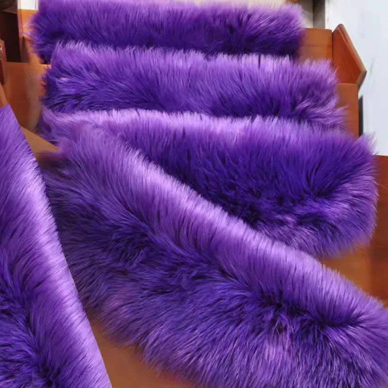 Alfombra piezas para escalones, alfombrilla de felpa para pies de lana de imitación, sin pegamento, autoadhesiva, tamaños personalizables, 1 unidad