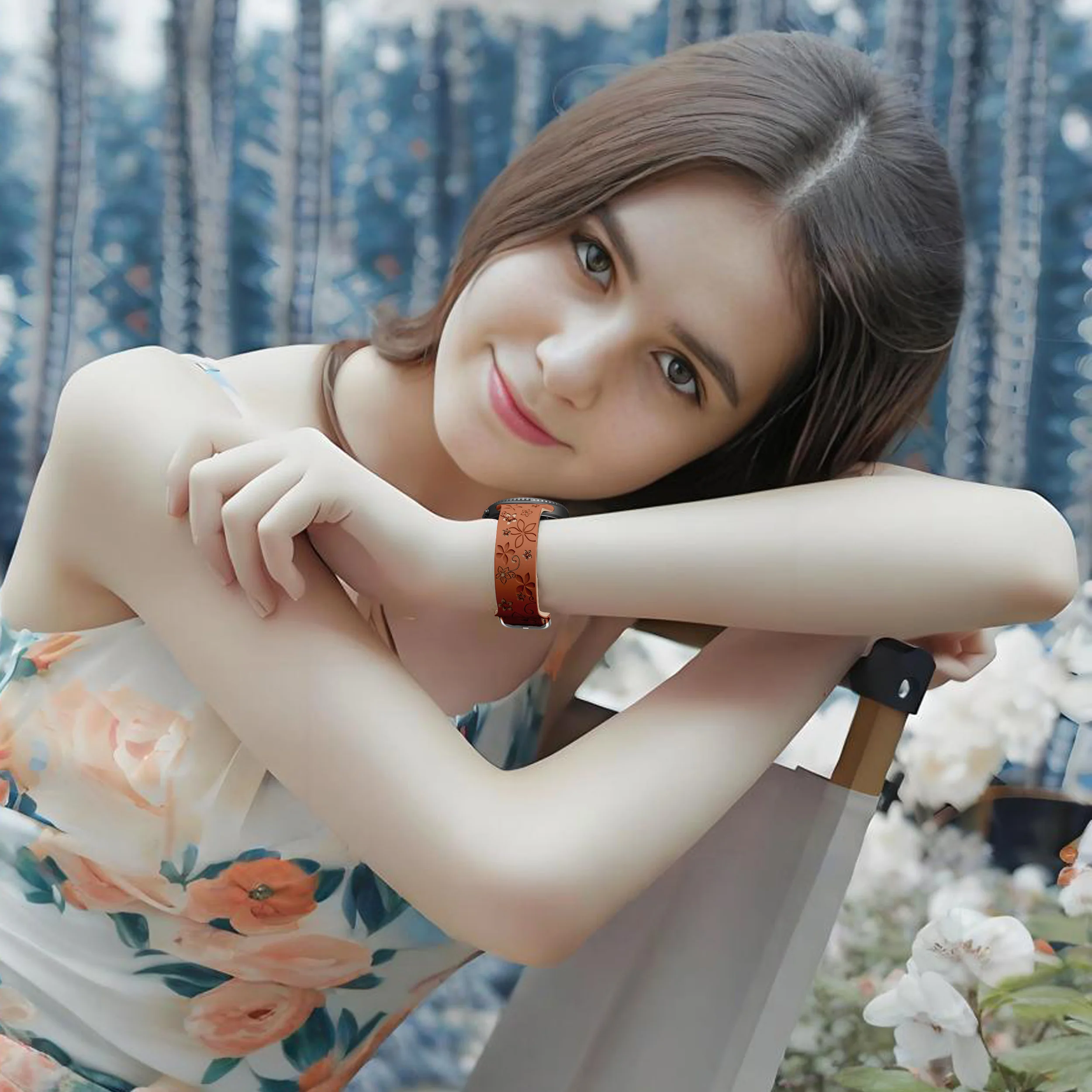 لسامسونج غالاكسي 8 40 44 مللي متر/8 الكلاسيكية منحوتة سيليكون حزام موضة المعصم الفرقة لونين سوار ل غالاكسي 8 الكلاسيكية/40 44 مللي متر