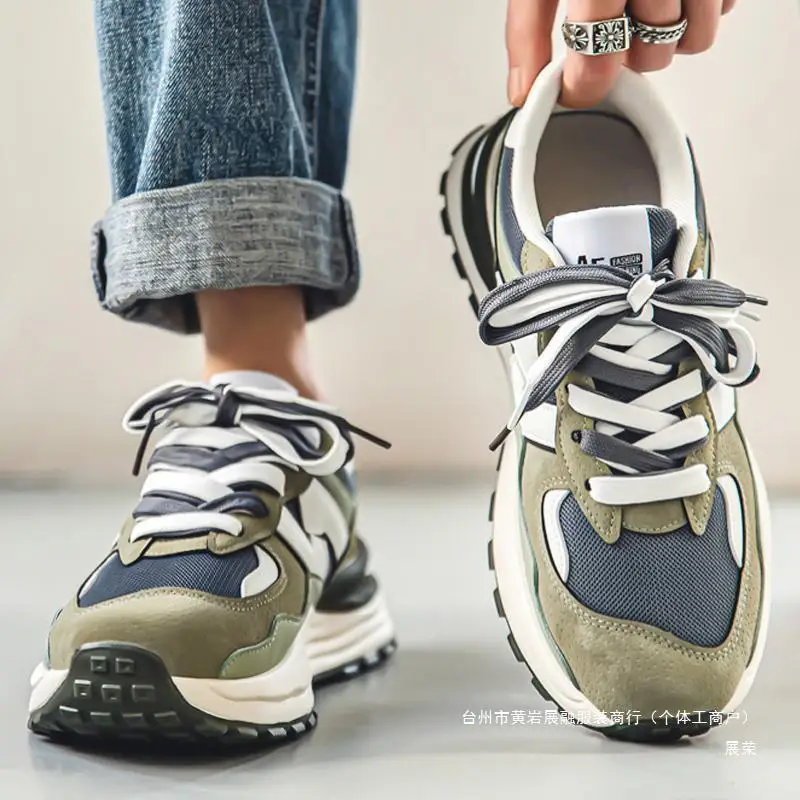 

Кроссовки мужские дышащие на толстой подошве, Повседневная Удобная обувь на платформе, разные цвета