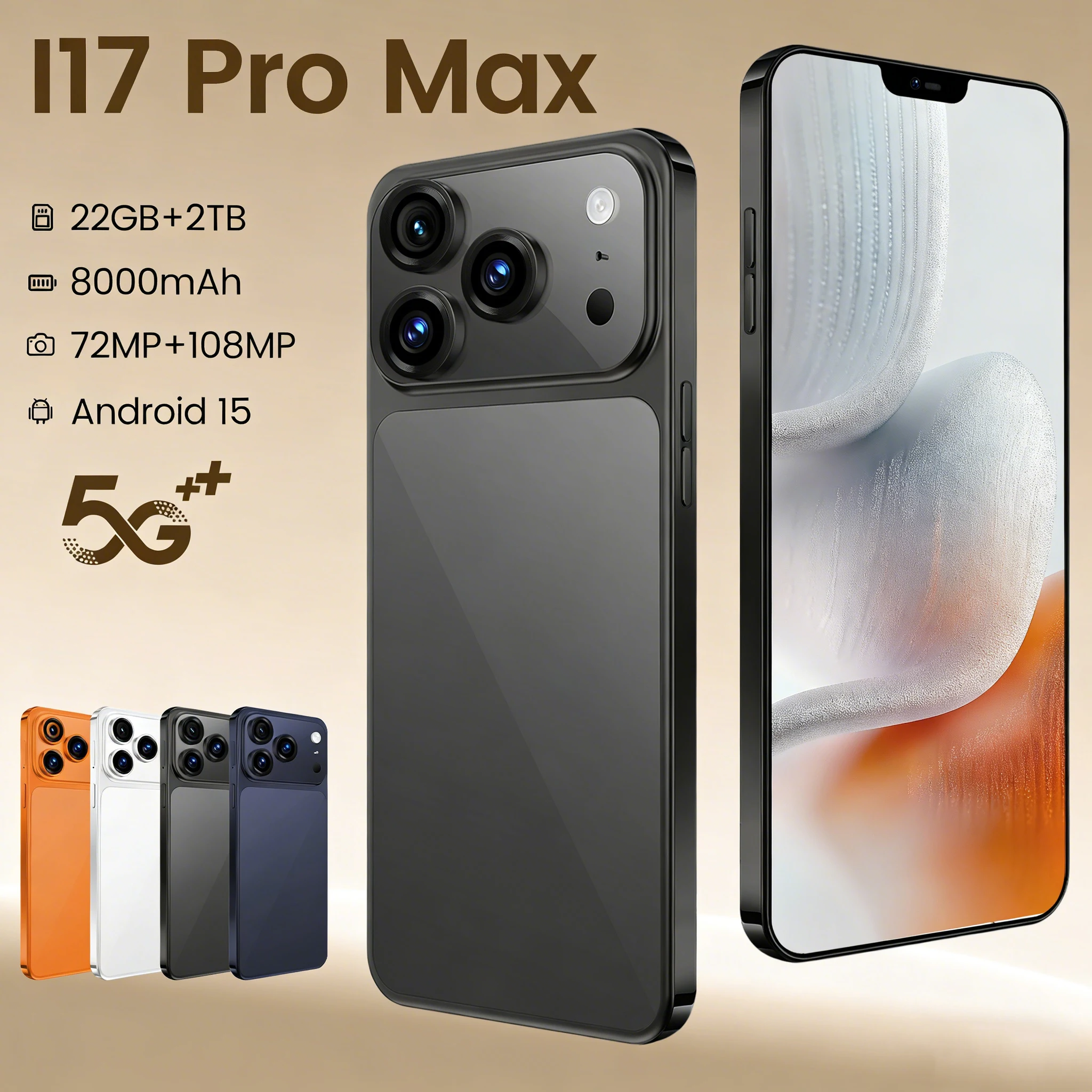 

2026 NEW HOT Silicone Case For i17 Pro Max 7.3 Inch 5G Accessories Smartphone Shockproof Cover High Quality Global Edition