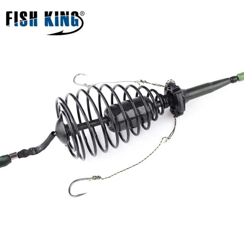 

with Sinker High Horsepower Fishing Hot Hoy Sea Fishing Casting Rods with Bait Cage Barbed Fishhook Lure Hook Catch 70G