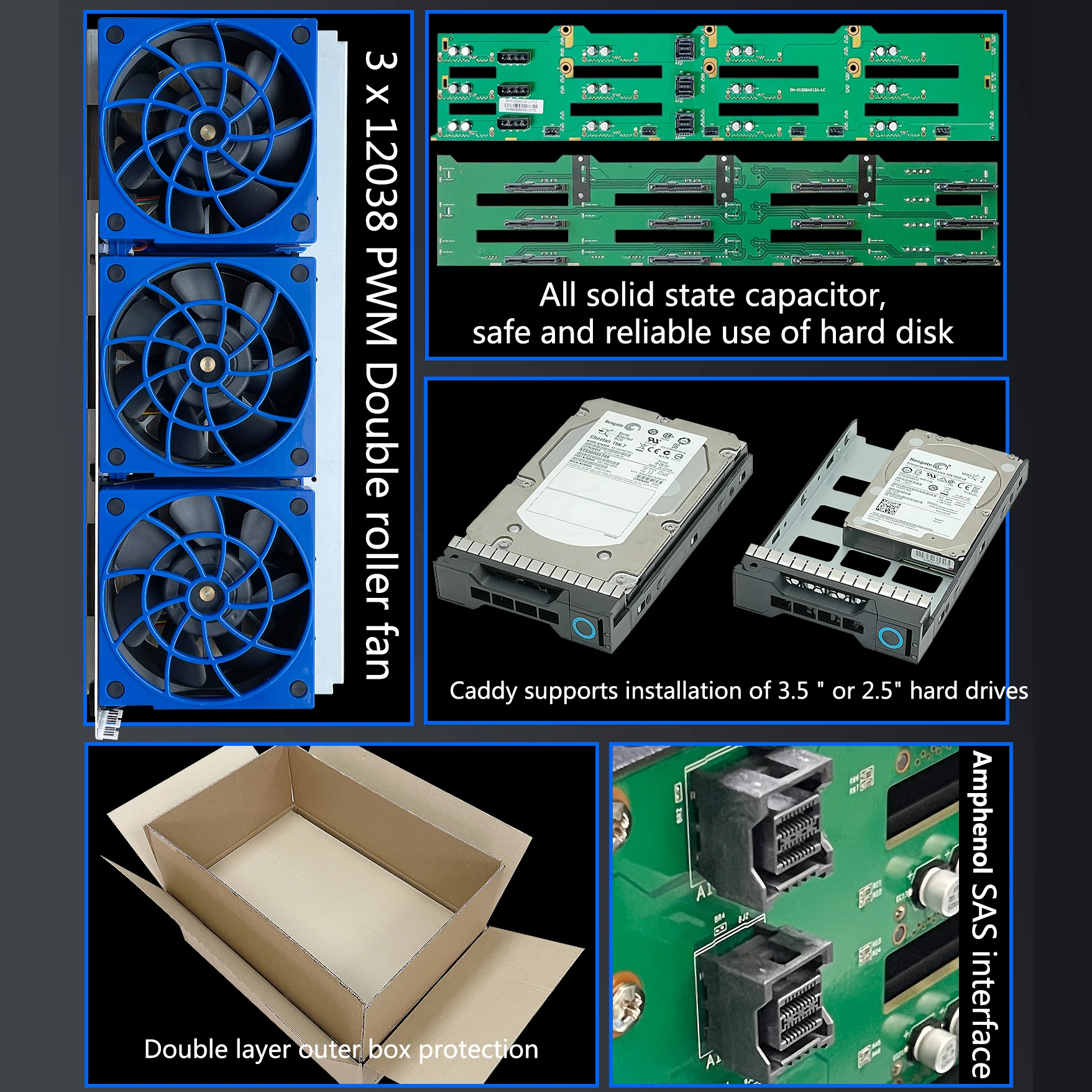 Imagem -06 - Zhenloong 4u 24 Bay Expansor Servidor Case Disco Rígido Hot-swap Nas Chassi de Armazenamento Sas Sata com Backplane 12g ou Chip de Expansão