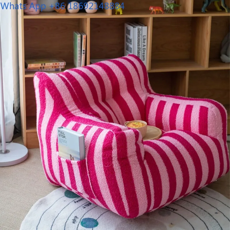 Dopamine couleur correspondant lecture coin paresseux canapé chaise Mini mignon petit canapé rayé