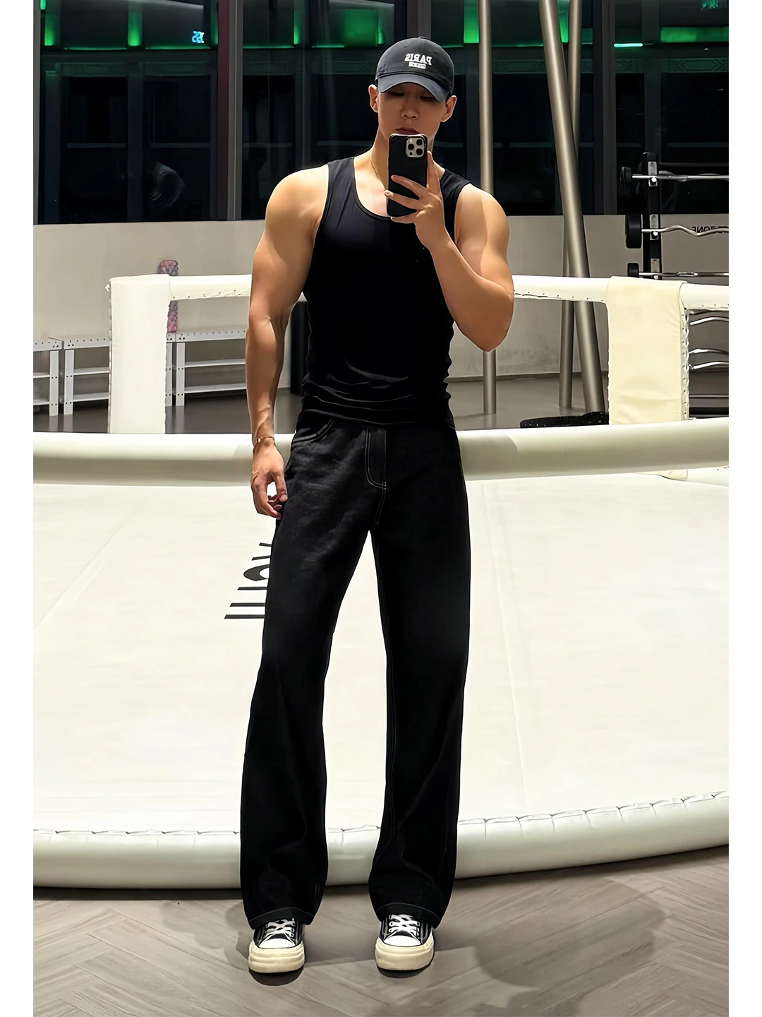 

Bla Straight Leg Original Denim Jeans Men's American High Street Micro Flared Knife Pants Lengthening Legs Cleanfit Jeans