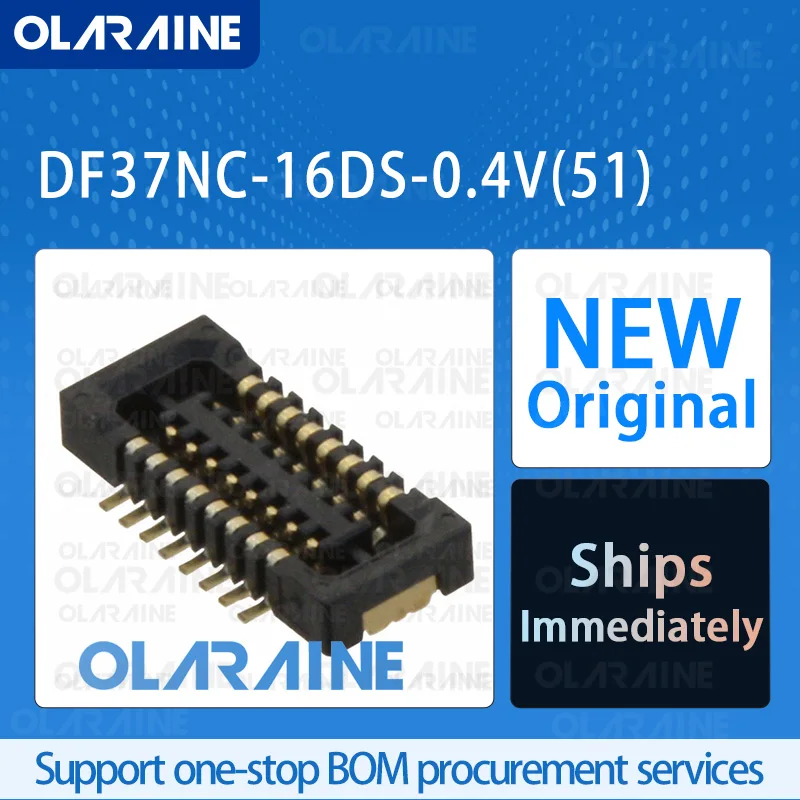 

50/200/500Pcs DF37NC-16DS-0.4V(51) 100% brand new and original IC chip Mezzanine connectors 16 Position 300 mA