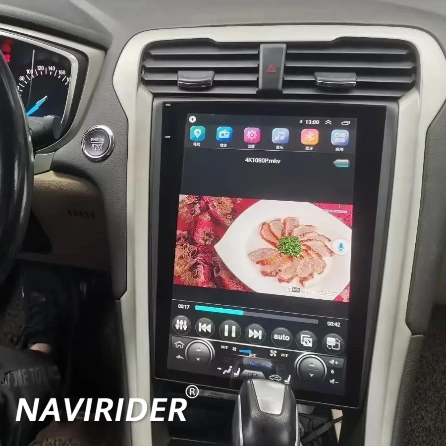 

Автомобильный радиоприемник для Ford Mondeo MK5 2015 12,1 дюйма, экран Tesla, Android 11, мультимедийный стерео видеоплеер, GPS-навигация, головное устройство Carplay