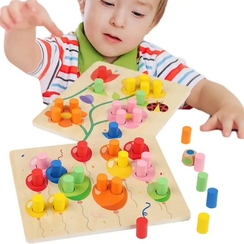 

Color Sorting Preschool Early Educational Color Perception Game Wooden Educational Toy For Fine Motor Skills And Developmental