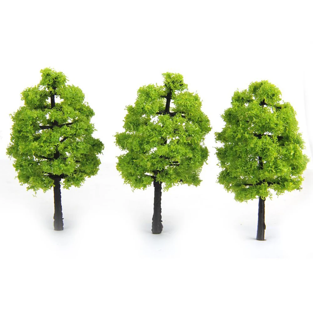 20 Pcs 9/5CM Plastic Model Artificial Miniature Trees For Train Railroad Diorama Wargame Park Landscape Scenery