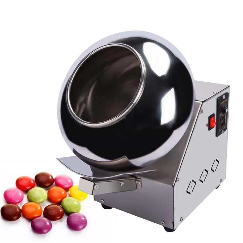 Automatic Chocolate Pan Sugar Film Coated Machine Gummy Candy Tablet Coating Maker