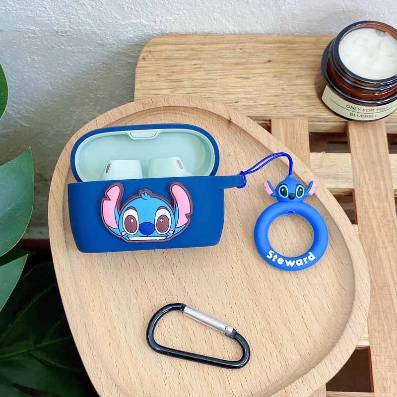 Estuche de dibujos animados DIY para Jabra Elite10, estuche de silicona, anillo anticaída, protección, caja de auriculares Bluetooth para Jabra E10, caja de auriculares